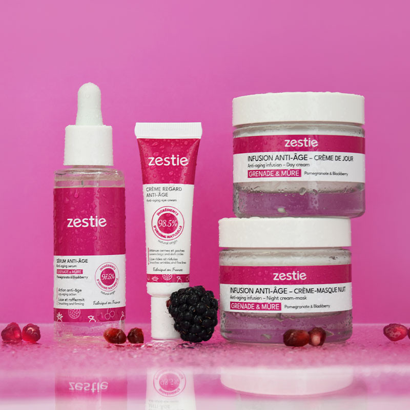 Infusion anti-âge – Crème-masque de nuit – Grenade & Mûre