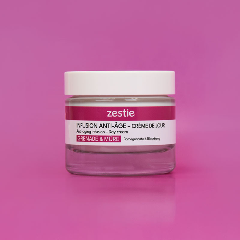 Infusion anti-âge – Crème de jour – Grenade & Mûre