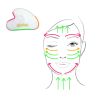 GUA SHA Pierre de jade 100% naturelle