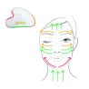 GUA SHA Pierre de jade 100% naturelle